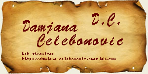 Damjana Čelebonović vizit kartica